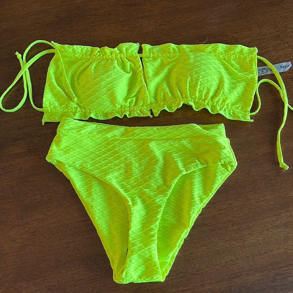 Neon yellow bikini